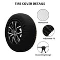 thumbnail image 3 of Kdxio Spare Tire Cover for RV Trailer, Waterproof Wheel Cover,Camper Spare Tire Cover Fit for Rv SUV Truck Travel Trailer 17 inch-Leopard Print, 3 of 8