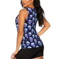 thumbnail image 3 of Lsque crystal Skull Printed Workout Tank Tops for Women, Athletic Sports Tank Tops, Compression Sleeveless Dry Fit Shirts,Sleeveless Yoga Shirt-Medium, 3 of 9