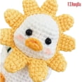 thumbnail image 5 of Handmade crochet material package Wool knitting doll DIY set Petal duck gift for lover., 5 of 9
