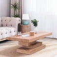 thumbnail image 3 of Wood Block Base Coffee Table - Durable and Stylish for Any Living Space, 3 of 10