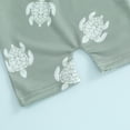 thumbnail image 7 of Ymyiu Infant Swimsuit Boy Baby Boy Rash Guard Swimsuit Long Sleeve Zipper One Piece Swimwear Toddler Bathing Suit Sun Cap 0-3 Months (Green,0-3 Months), 7 of 7