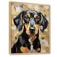 thumbnail image 2 of Designart "Portrait Of A Playful Dachshund" Animals Dog Floater Framed Wall Decor, 2 of 5