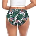 thumbnail image 3 of Womens Underwear - Hawaiian Style Green Leaves No Show Seamless Underwear for Women, Stretch Women's Panties, Hipster Soft Comfort Ladies Panties Bikini Underwear Briefs, 3 of 6