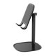 thumbnail image 1 of Soporte para teléfono Mesa de noche de escritorio Ángulo ajustable Antideslizante Soporte de aleación de aluminio para teléfono móvil, Negro kenally EL000039-01B, 1 of 2