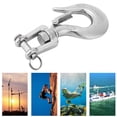thumbnail image 5 of M Buder Durable Stainless Steel Swivel Jaw Hook with Safety Latch Rowing Boat Kayak Accessory 3/8 inches / 0.95 cm[cite: 1], 5 of 7