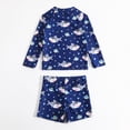 thumbnail image 7 of TOWED22 Baby Boys Swim Set Short/Long Sleeve Rash Guard Set for Toddler Boys Two Piece Bathing Suits Swimwear(Dark Blue,6-7 Y), 7 of 7