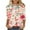 Red Plus Size Blouse for Women_e, variant on CYMMPU Blouses for Women Dressy Casual T-Shirts 3/4 Sleeve Round Neck Floral Printed Loose Fit Fall Fashion Shirts Spring Tops Lightweight Basic T-Shirts S