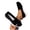 Black, variant on Miqool Womens Knit Mesh Slip On Flat Breathable Lightweight Casual Sporty Walking Footwear