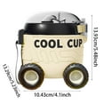 thumbnail image 3 of Double Wall Insulated Glass Tumbler Reusable Travel Mug With Lid For Hot Cold Drinks Home Use, 3 of 4
