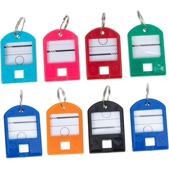 25pcs Keychains Identification Portable USBMail Tags Car Classification Back Hanging Fob Chains Colored Random Tag Labels Drive Tough Keychain Key Cm Id Keys Name