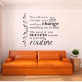 thumbnail image 2 of Family Success is Found in Daily Routine Lovely Quote Wall Decal Decoration Life Quotes Bedroom Office Wall Décor Life Quotes Lasts Years and Easily Removable - Size: 30 In(W) x 30 In(H), 2 of 5