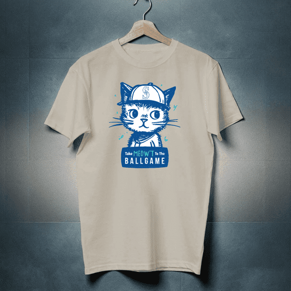 Mariners Take Meow®t to the Ballgame Shirt Limited-Unisex T-Shirt NEW - INSTOCK!