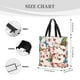 thumbnail image 3 of Fotbe Watercolor Floral With Butterflies Bolsa Tote con Estampado para Mujer, Bolsos con Cremallera, Bolsa de Hombro Casual de Gran Capacidad con Bolsillos Internos, 3 of 7