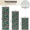 thumbnail image 4 of Dark Green Christmas Ornament Pattern Kitchen Rugs Sets Of 3,Kitchen Runner Rugs Non Skid Washable,Decorative Kitchen Floor Mats for Kitchen,Sink,Laundry,17"x30"+ 17"x47" + 17"x59", 4 of 6