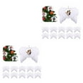thumbnail image 1 of Guardoinrt 20pieces Simple And Classic Angel Wing Ornament For Elegant Christmas Tree Good Hand Feeling Retro White 2Set, 1 of 6