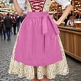 thumbnail image 2 of Lenago Women Party Dresses 2025 Oktoberfest Costumes Multiple Color Schemes Square Collar Short Sleeves Dirndl Dresses German Dresses For Festival Bavarian Costume Beer Carnival, 2 of 9
