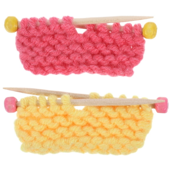 2 unids Miniatura de tejer suéter modelo creativo adorno de escritorio foto