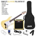 thumbnail image 2 of Guitarra eléctrica LyxPro Retro Yellow con amplificador de 20 W y accesorios, 2 of 7