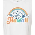 thumbnail image 3 of Peanuts - Hawaii Snoopy - Juniors Cropped Graphic T-Shirt, 3 of 6