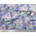 thumbnail image 2 of Soimoi Moss Georgette Fabric Butterfly & Wildflower Floral Printed Fabric 1 Yard 42 Inch Wide, 2 of 3
