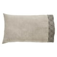thumbnail image 3 of VHC Brands Custom House Black & Tan Jacquard Standard Pillow Case Set of 2 21x30+4, Cotton Pillow Case, Country Covers for Pillows, Custom House Collection, Rectangle 21x34, Natural, 3 of 5