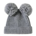 thumbnail image 6 of Ugoldhm Baby Winter Beanie Hat - Warm Fleece Lined Cap with Plush Ball for Newborns to 1 Years, 6 of 6