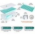 thumbnail image 4 of Ice Cube Tray with Lid and Bin | 36 Nugget Silicone Ice Tray for Freezer | Comes with Ice Container, Scoop and Cover | Good Size Ice Bucket, 4 of 7