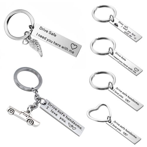 Keyring Gift Drive safe I need you here with me Father Day gift keycha WKS H Le 