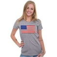 thumbnail image 5 of Classic American Flag USA Pride Womens Slim Fit Graphic Tee Brisco Brands S, 5 of 6