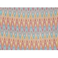 thumbnail image 2 of Zelouf Knoll Retro Chevron On Skylar Rayon Crepe  , Sewing, DIY, Crafts Fabric by the Yard, 378 Emrld/tngrn, 3 Yard, 2 of 2