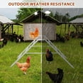 thumbnail image 4 of Metal Chicken Perch with Swing & Ladder - Heavy Duty Roosting Bar Gym for 10-12 Chickens, Grey, 4 of 6