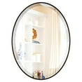 thumbnail image 5 of OVALCREST - Singapore Framed Floating Oval Mirror - Rubbed Black - 12 5/8" x 16 5/8", 5 of 8