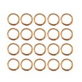 thumbnail image 1 of Miangastore Earring Craft Circle Copper Hoops Golden 50Set 0.63X0.63X0.02In, 1 of 9