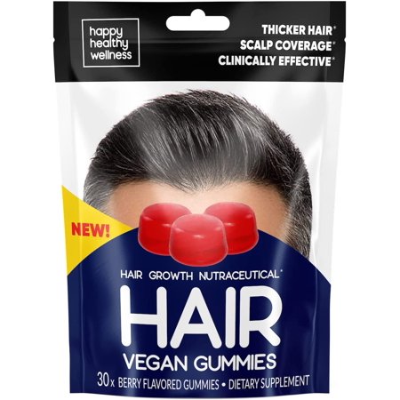 HHW Hair growing Gummy Fast-Acting Hair Growth Solution - Gummy Supplement Supports Hair Follicles
