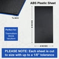 thumbnail image 4 of Duco USA-Made ABS Plastic Sheet 1/4 Inch Thick 4" x 6" - 4 Pack of Black Thermoplastic Panels - Textured, Heat Moldable ABS Board for DIY, Car Interiors, Crafts, and More, 4 of 5