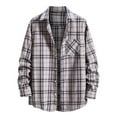 thumbnail image 2 of Plaid Shirts for Men Clearance Sale,Mens Plaid Shirts Long Sleeve,Plaid Shirts,Flannel Plaid Shirt for Men Regular Fit Button Down Shirts Long Sleeve Casual Button Up Plaid Shirts Tops, 2 of 7