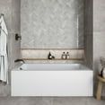 thumbnail image 2 of Streamline NAL-5600-ORB 66 in. x 32 in. Acrylic Left-Hand Drain Alcove Bathtub in Glossy White With External Drain in Matte Oil Rubbed Bronze, 2 of 10