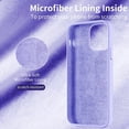 thumbnail image 5 of Compatible with iPhone 14 Case 6.1 inch, [Built-in 360° Rotatable Ring Holder][Anti-Scratch Soft Microfiber Lining] Silicone Shockproof Phone Case for iPhone 14 Women Girls-Light Purple, 5 of 7