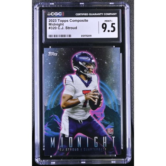 Collectible Graded 2023 Topps Composite Houston Texans C.J. Stroud #320 Rookie Midnight CGC 9.5