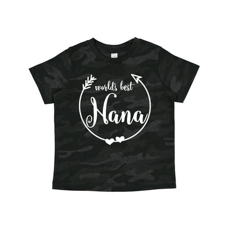 

Inktastic World s Best Nana (White) Gift Toddler Toddler Girl T-Shirt