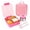 Pink, variant on PoppiKids, Bento Lunch Box Set with Thermos Food Jar, 4 Section Lunch Container, Insulated Multi Section Lunch Bag, Cutlery, Leak Proof, BPA Free, Blue