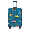 thumbnail image 2 of Goofa Transportations with Buildings Pattern Luggage Covers For Suitcase,Suitcase Cover Protector Fit 18-32 Inch Luggage-Medium, 2 of 9