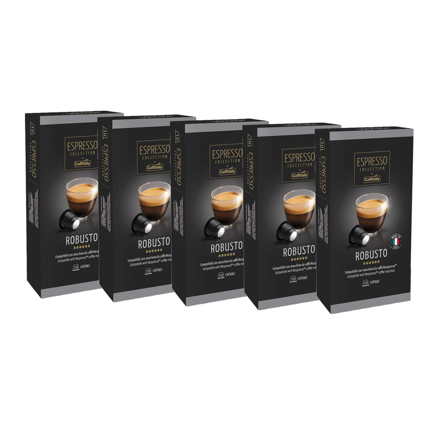 Caffitaly Espresso Collection Nespresso Compatible Coffee Capsules