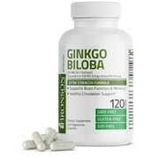 Bronson Ginkgo Biloba 500 mg Extra Strength 500 mg per Serving - Supports Brain Function & Memory Support, 120 Vegetarian Capsules