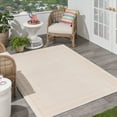 thumbnail image 2 of Nourison  Sandy Indoor / Outdoor Solid Area Rug Ivory/Gold 5' x 7' 5' x 8' Blue Rectangle, 2 of 5