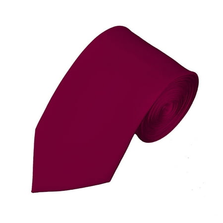 - Solid Raspberry Slim Men's Necktie