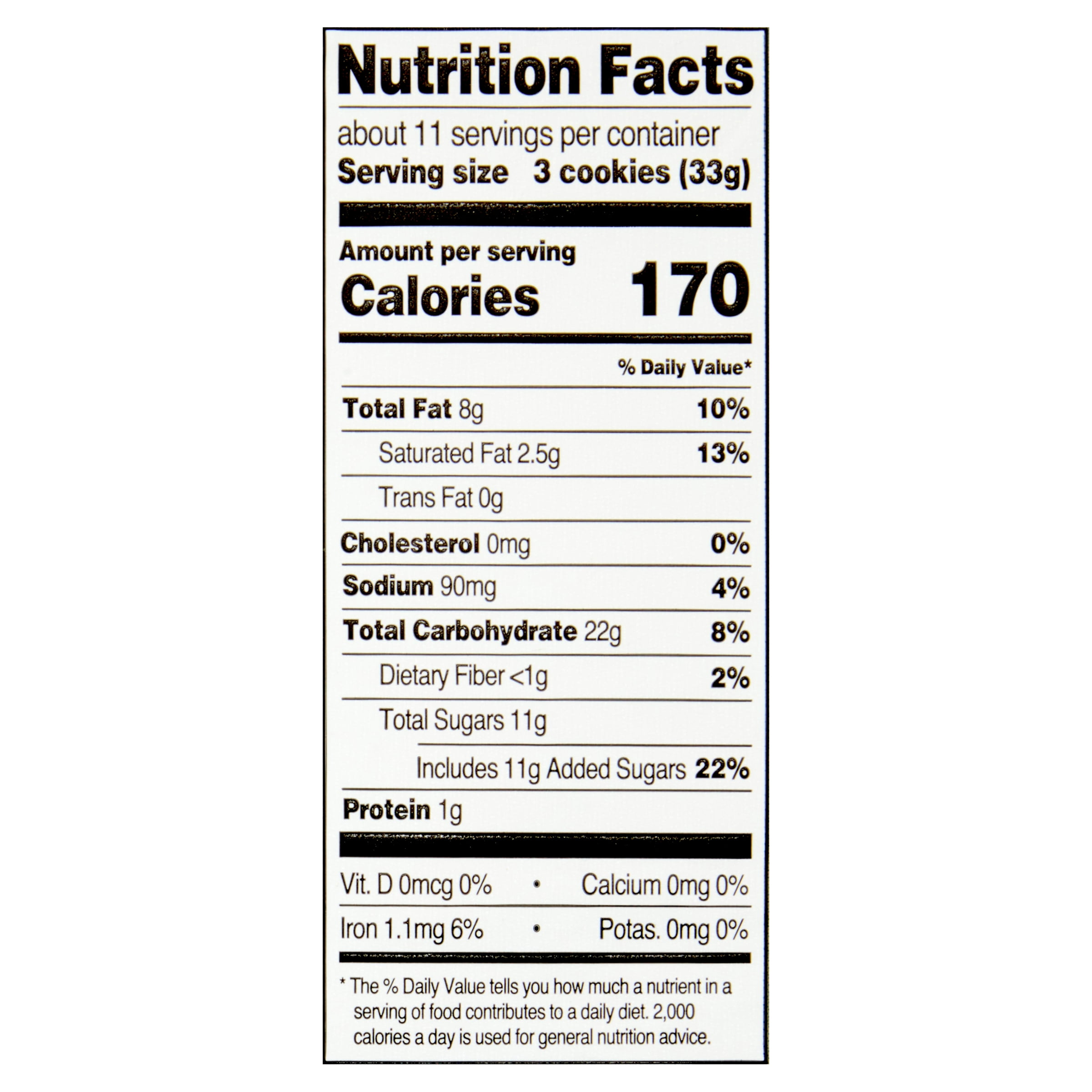 Great Value Classic Chippers Chocolate Chip Cookies, 13 oz