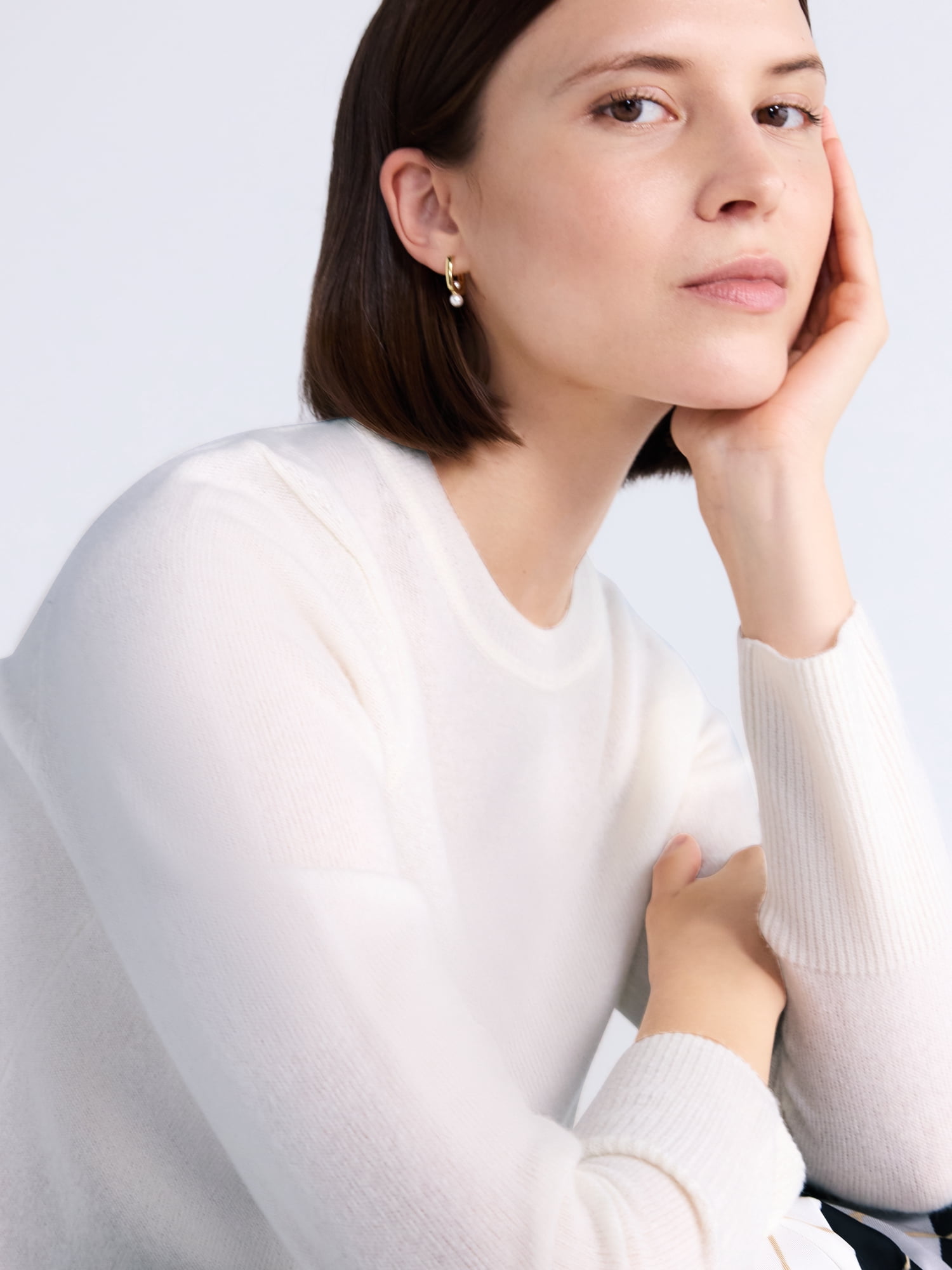 Free Assembly Women's and Women's Plus Cashmere Sweater with Long Sleeves, Sizes XS-4X