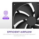 thumbnail image 3 of Ventiladores de presión estática NZXT F120P de 120 mm, paquete único, negros, 3 of 8
