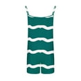 thumbnail image 4 of Women's Bandeau Jumpsuit Strapless Playsuits Summer Elegant Womens Beach Holiday Mini Playsuit Ladies Sleeveless Bandeau Romper Overalls Shorts for Women Pockets Rompers Green M, 4 of 5